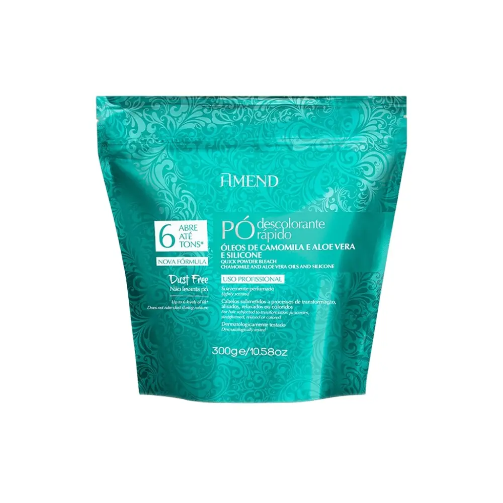 Po Descolorante Rapido 300g Queratina E Silicone Amend