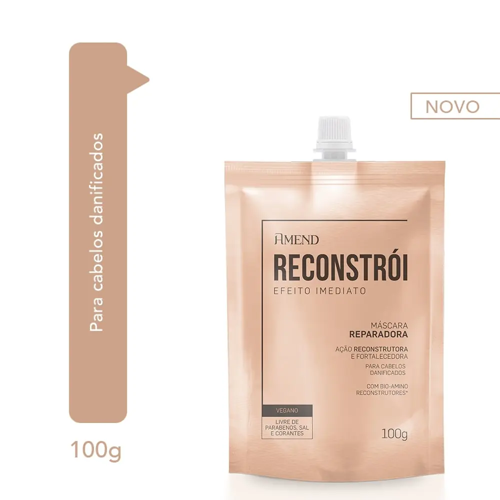 Mascara 100g Efeito Imediato Reconstroi Amend