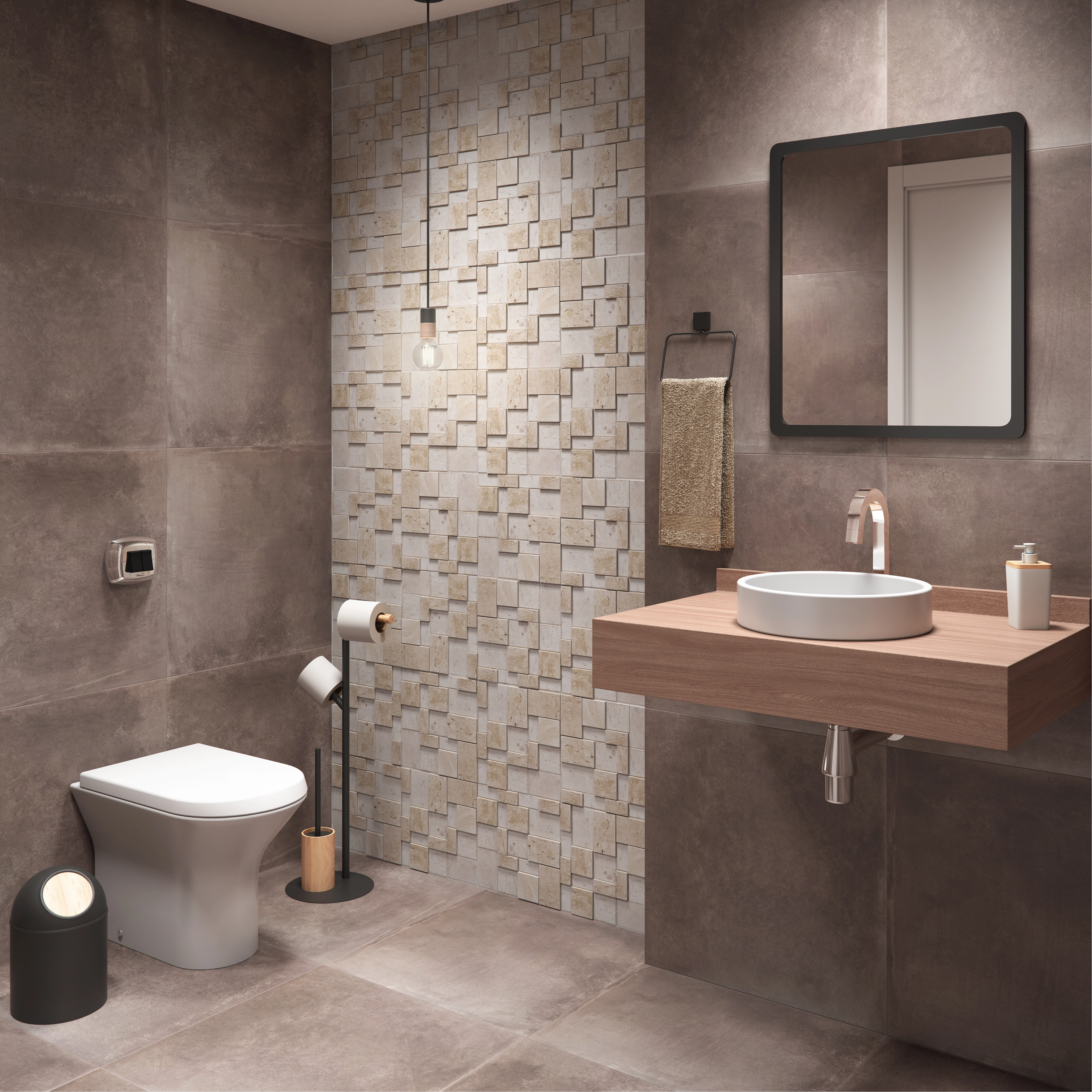 Mosaico Carré Travertino 28x28cm Forte Dei Marmi