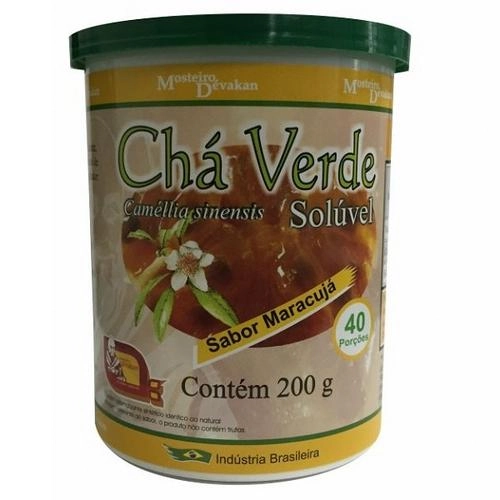 Chá Verde Instantâneo Sabor Maracujá 200g Mosteiro_devakan