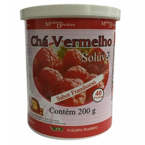 Chá Vermelho Instantâneo Sabor Framboesa 200g Mosteiro_devakan