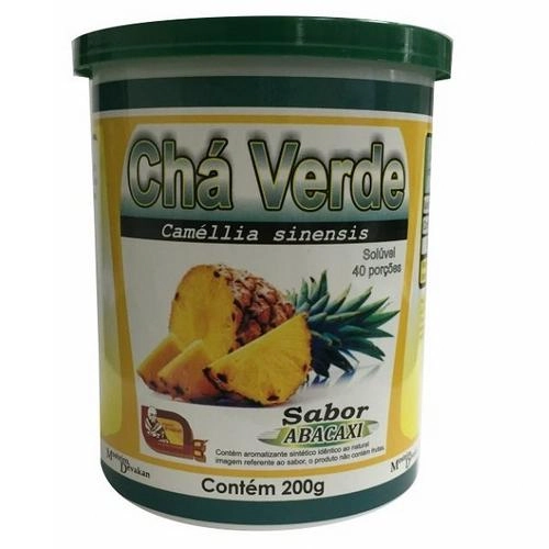 Chá Verde Instantâneo Sabor Abacaxi 200g Mosteiro_devakan