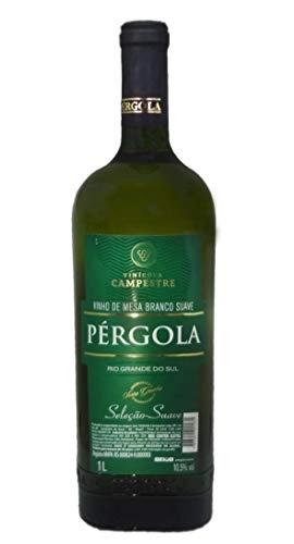 Vinho Brasileiro Branco Suave Pérgola Bordô Isabel Serra Gaúcha Garrafa 1l