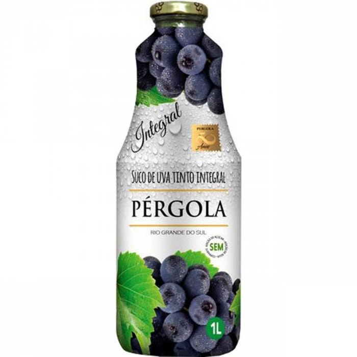 Suco Integral Uva Tinto Pérgola Garrafa 1l