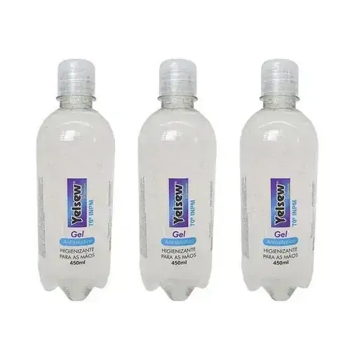 Alcool Gel Antisseptico Yelsew 450g P/ Maos