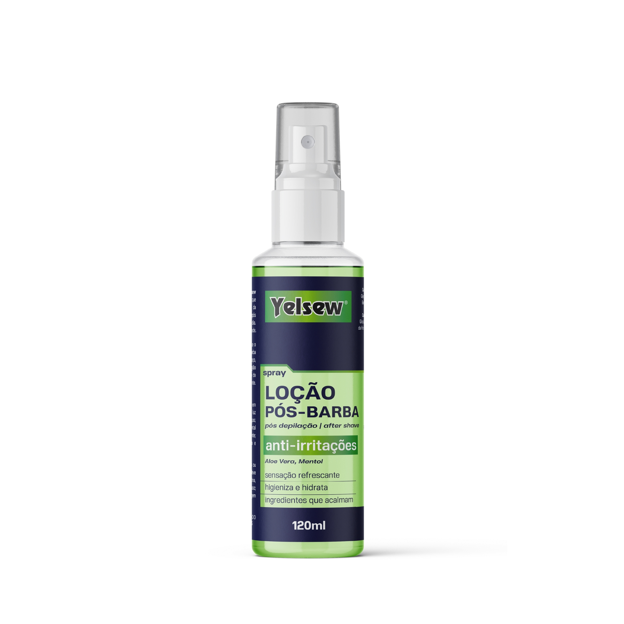 Locao Pos Barba Yelsew 120ml Anti Irrit Verde