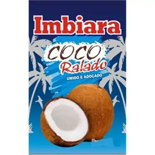 Coco Ralado úmido Adoçado Imbiara Pacote 100g