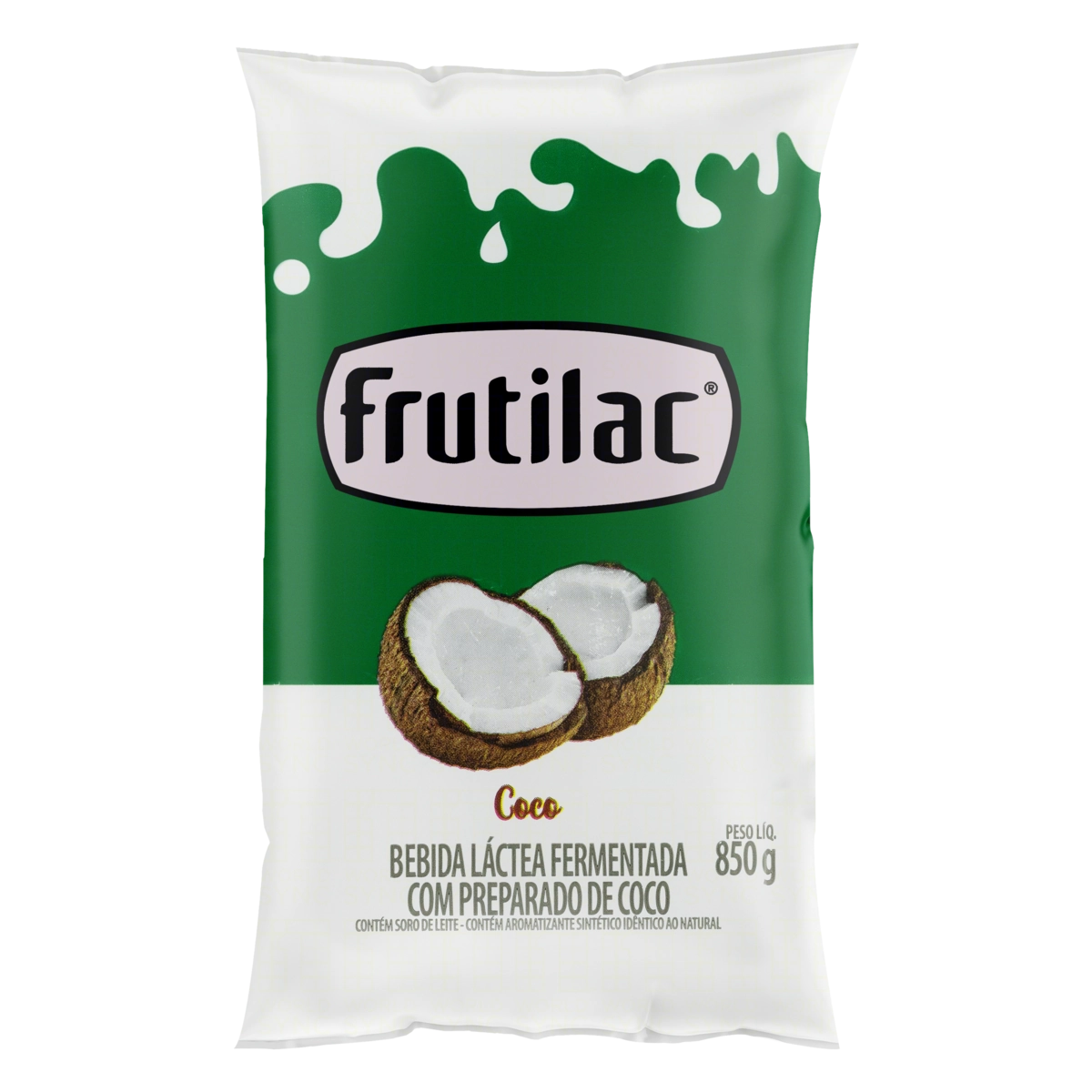 Bebida Láctea Fermentada Coco Frutilac Pacote 850g