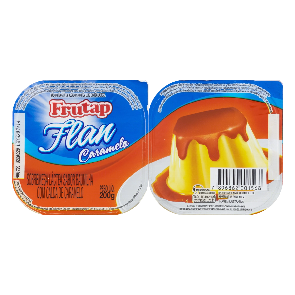 Sobremesa Frutap Bonate 180g Baun/calda Caramelo