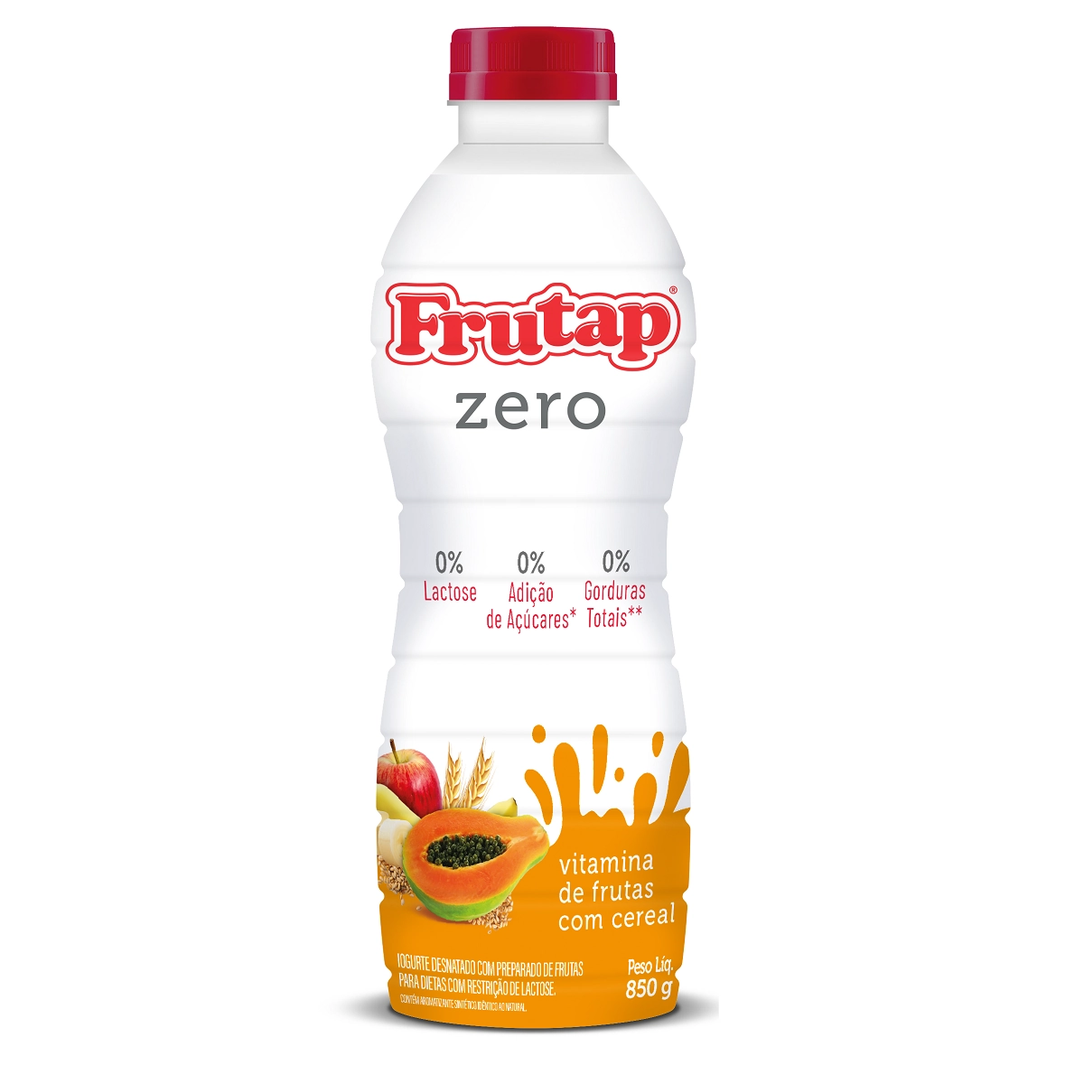 Iog Frutap 850g Zero Lactose Vitamina 5 Cereais