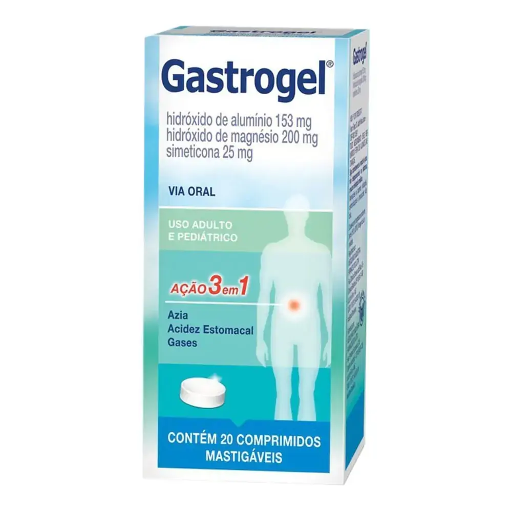 Gastrogel Medquímica Caixa 20 Comprimidos Mastigáveis
