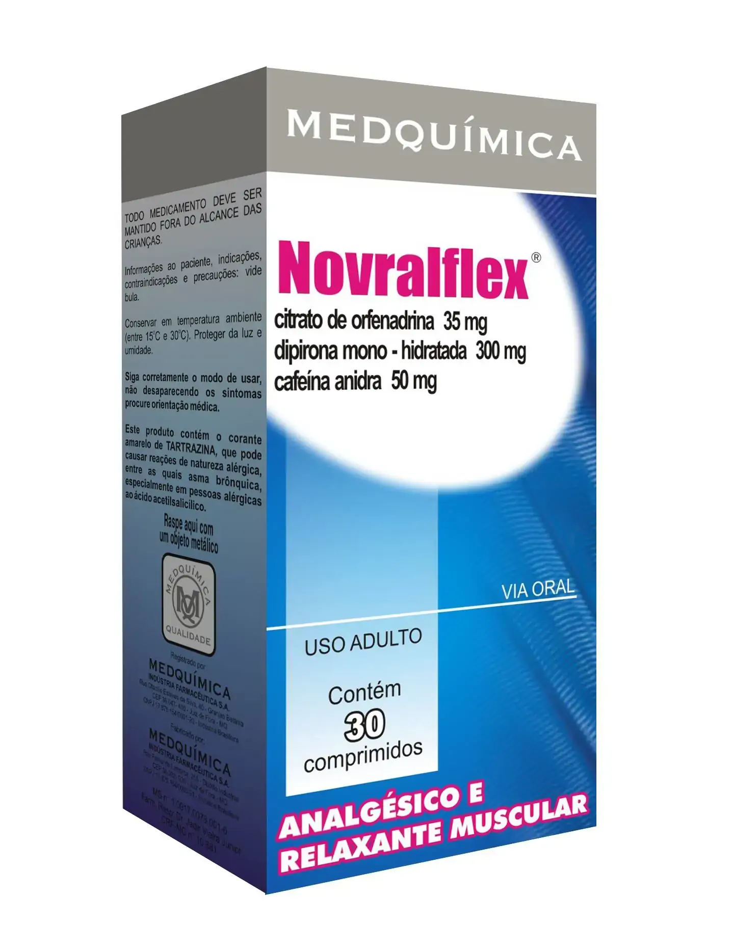 Novralflex 50 Mg 35 Mg 300 Mg 30 Comprimidos Medquímica Similar