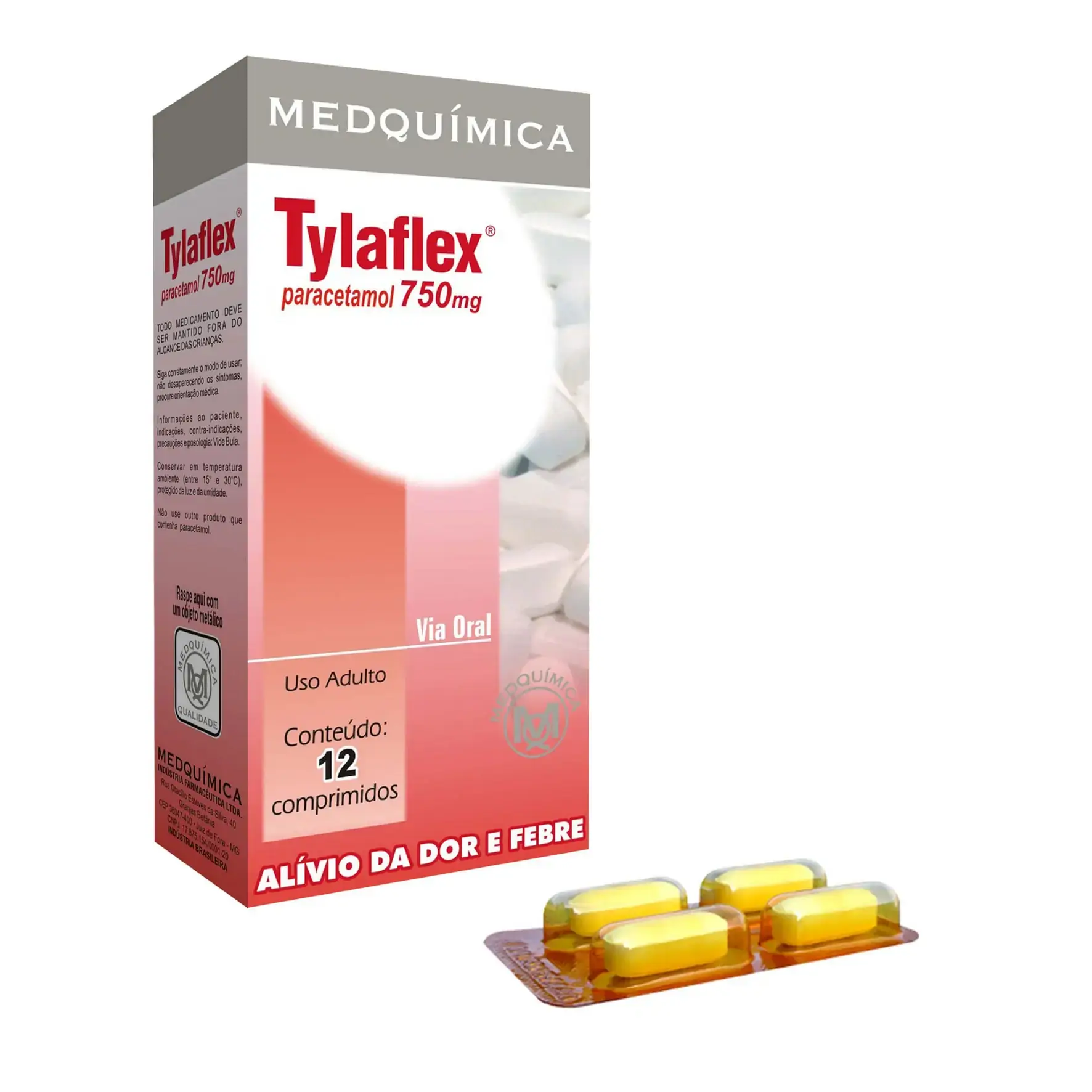Tylaflex 750mg Cx 12 Comp