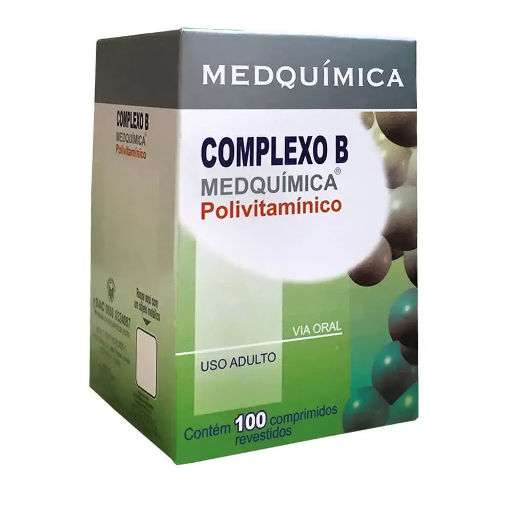 Complexo B 100 Comprimidos Revestidos 100 Comprimidos Medquímica Similar