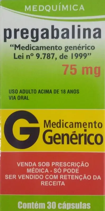 Pregabalina 75mg Cx 30 Cap