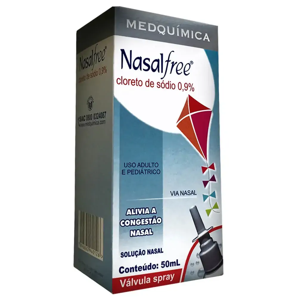 Cloreto De Sódio Nasalfree Caixa 50ml Solução Nasal Spray