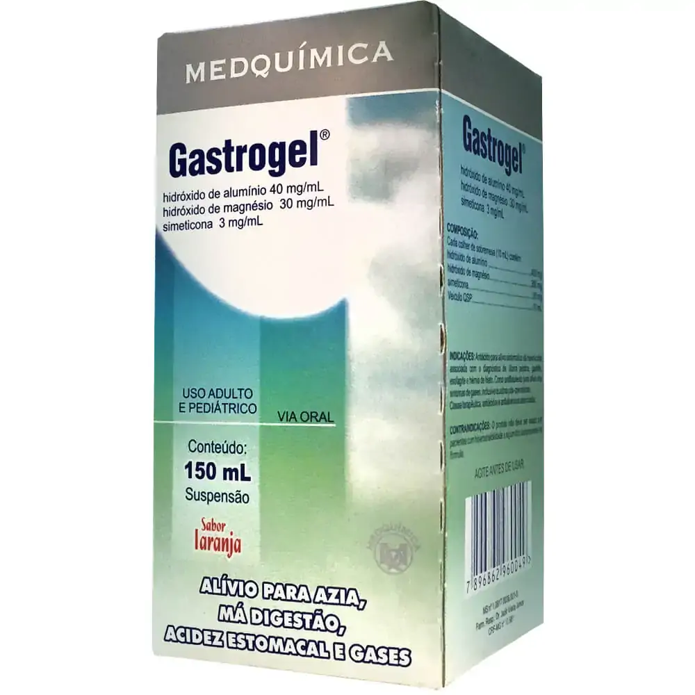 Gastrogel Laranja 3 Mg/ml 40 Mg/ml 30 Mg/ml Medquímica Similar