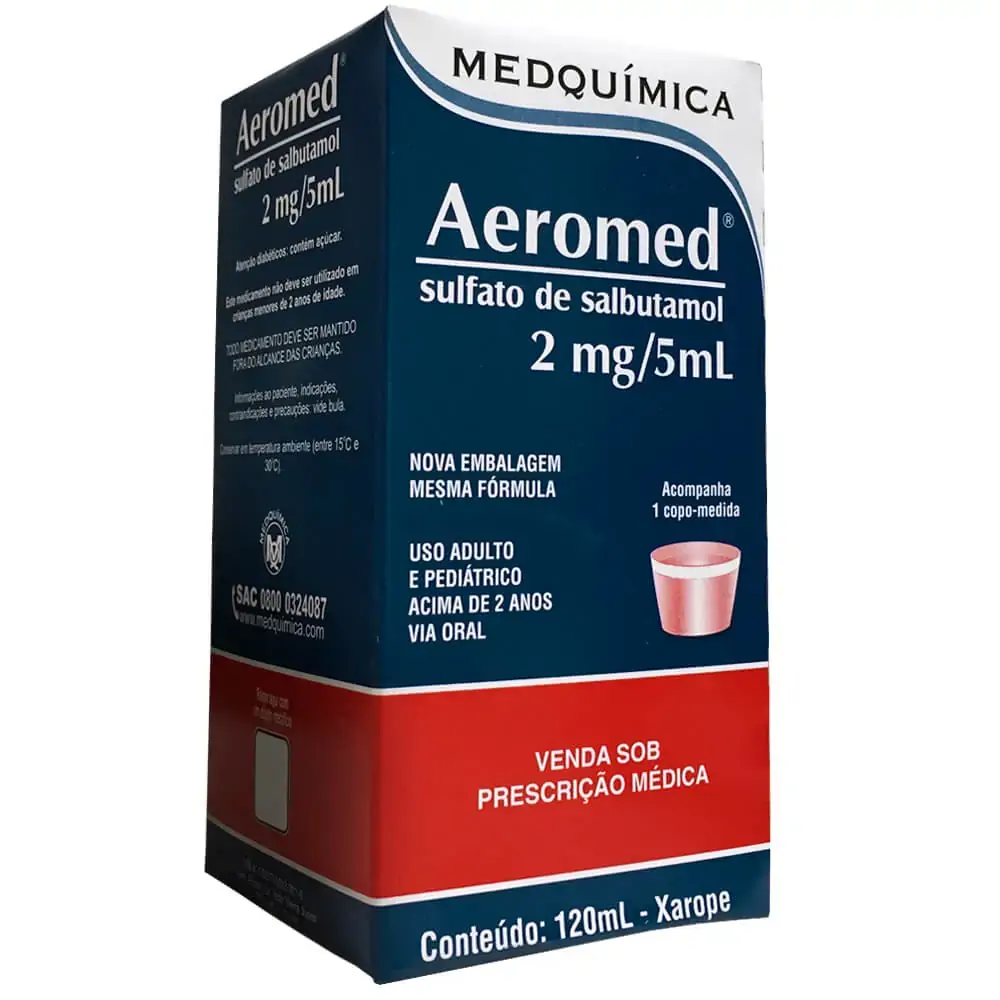 Sulfato De Salbutamol 2 Mg/ml Xarope Bunker Genérico