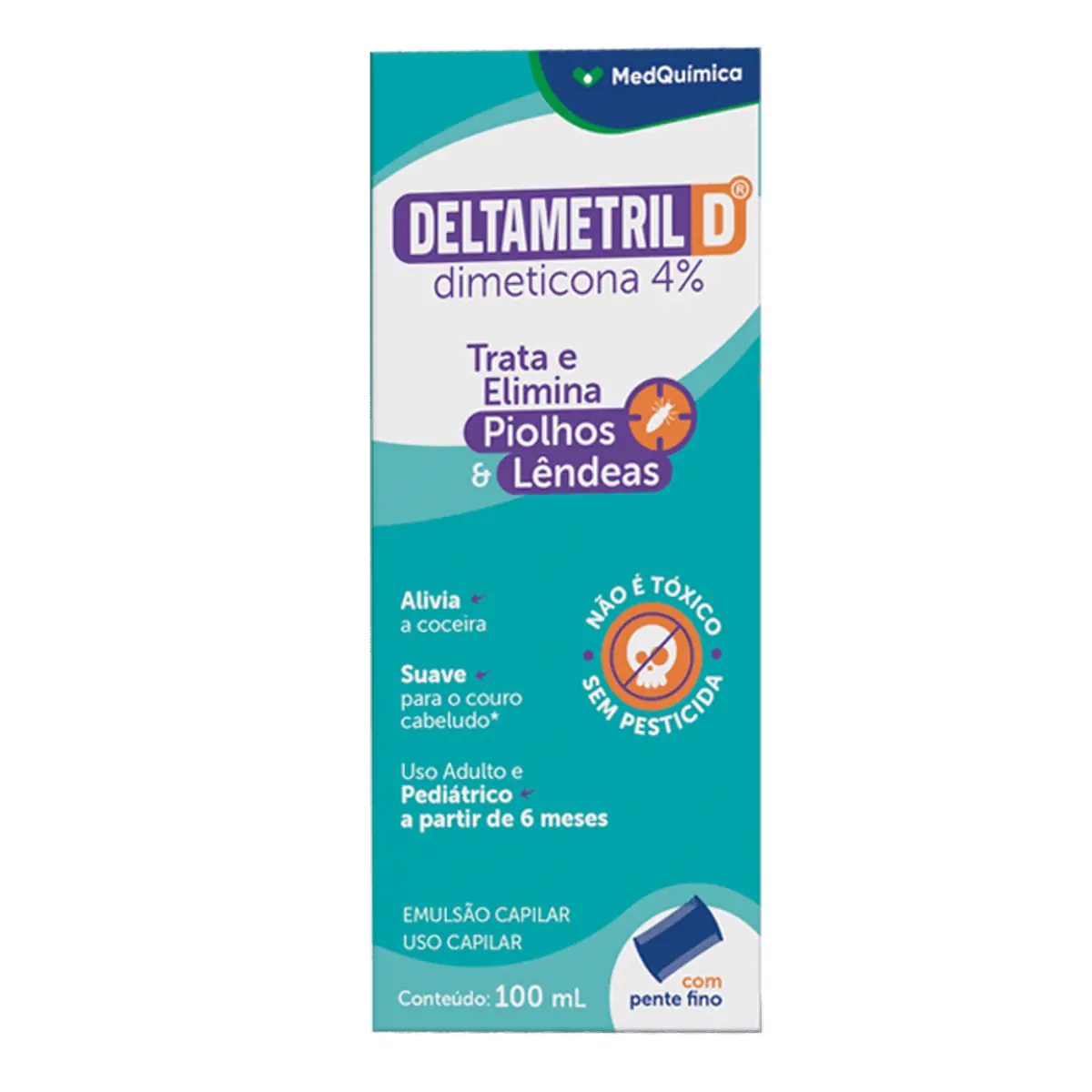 Deltametril D 4 Manga E Laranja Caixa 100ml Emulsão Pente Fino