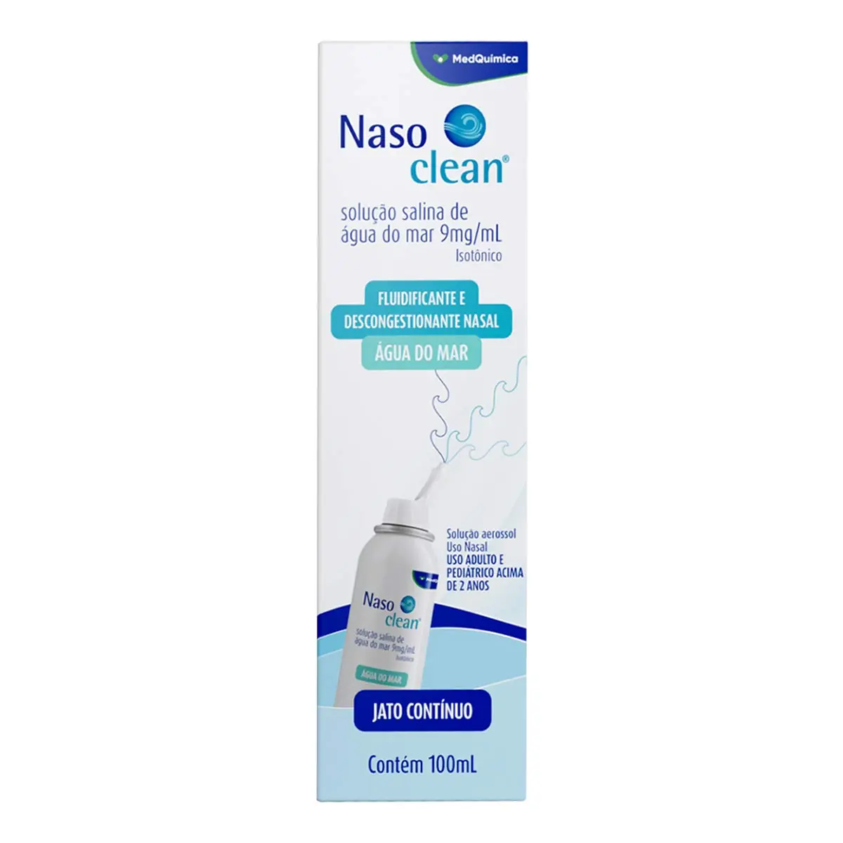 Descongestionante E Fluidificante Nasal Nasoclean Caixa 100ml Solução Aerossol Spray