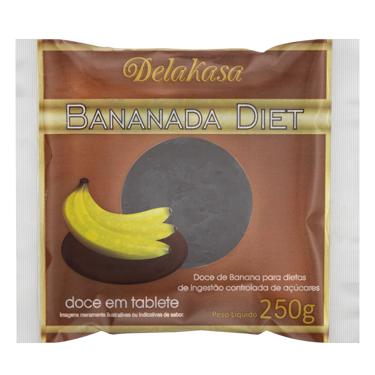 Bananada Diet Delakasa Pacote 250g
