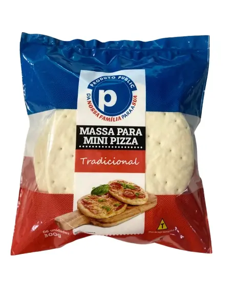 Massa Mini Pizza Public 300g C/ 6 Un