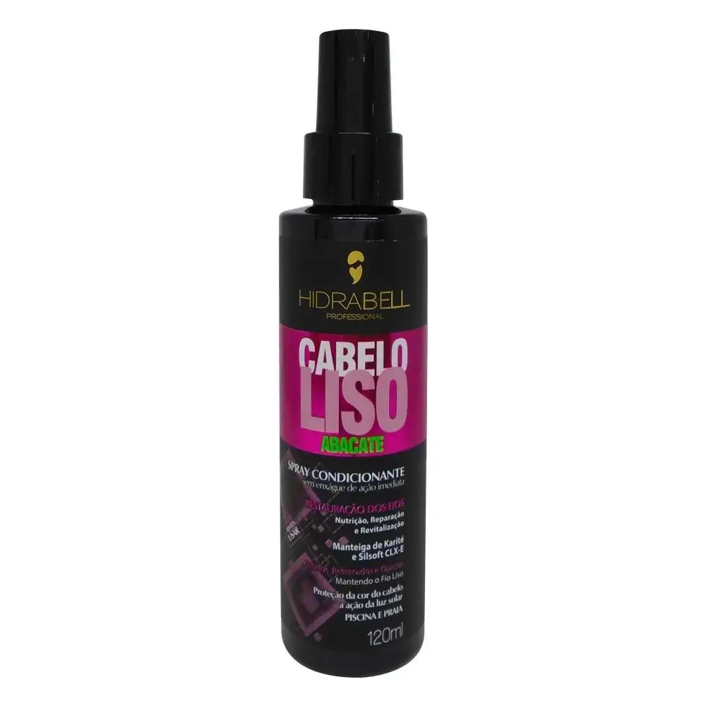 Hidrabell Spray Condicionante Cabelo Liso Abacate 120ml