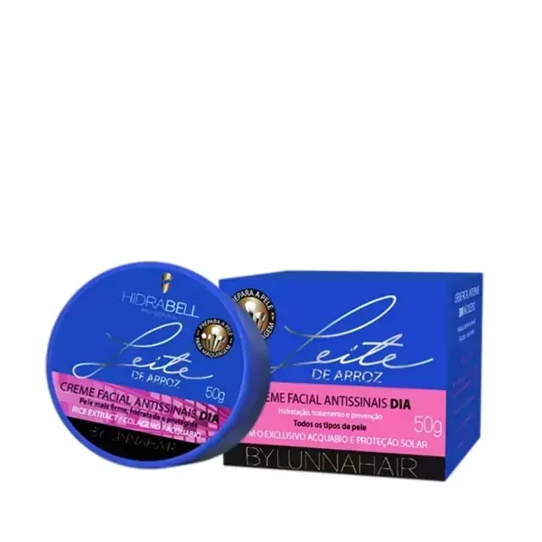 Hidrabell Creme Facial Leite de Arroz - Dia 50g