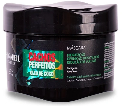 Máscara De Tratamento Capilar Cachos Perfeitos Plus Hidrabell 250g