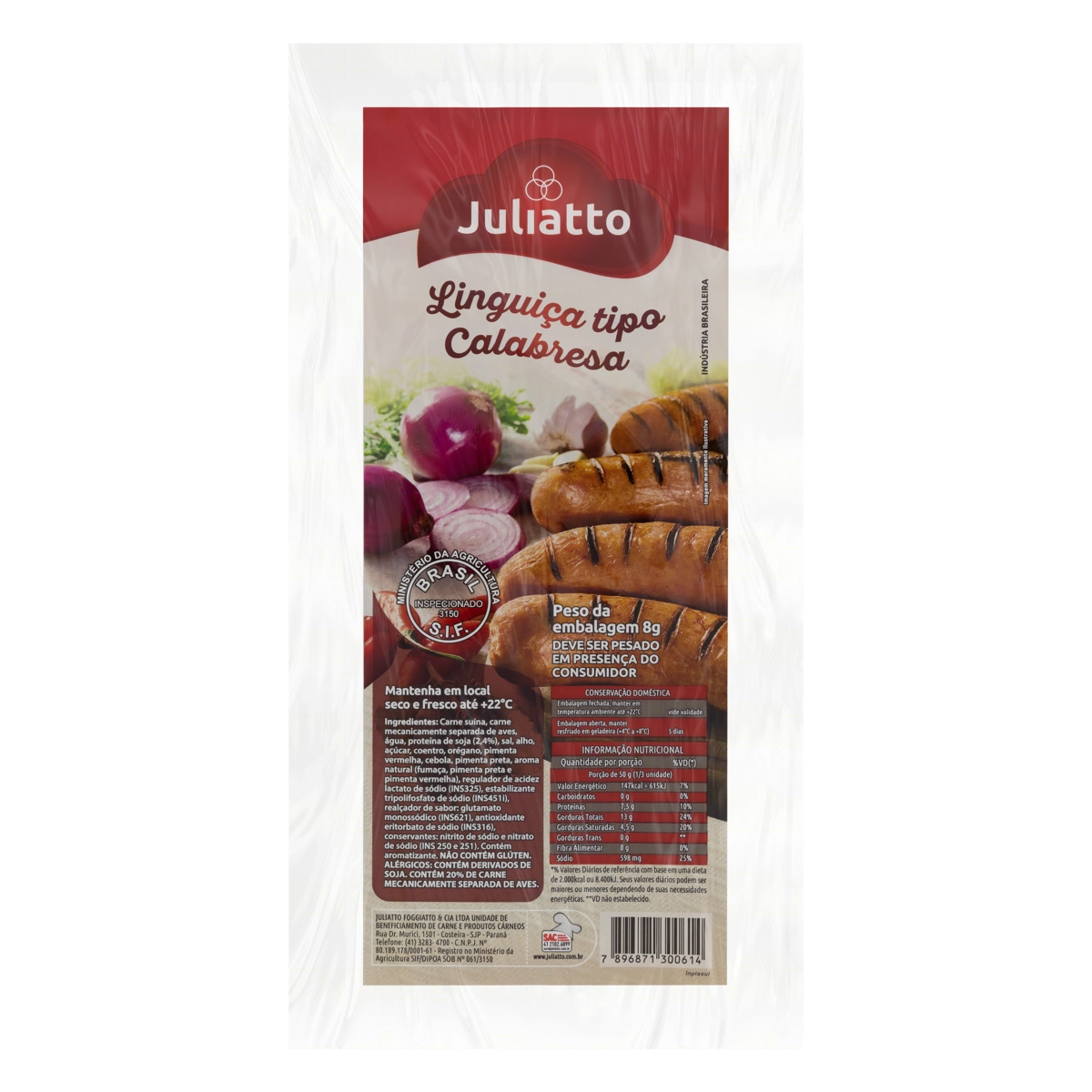 Linguiça Calabresa Juliatto