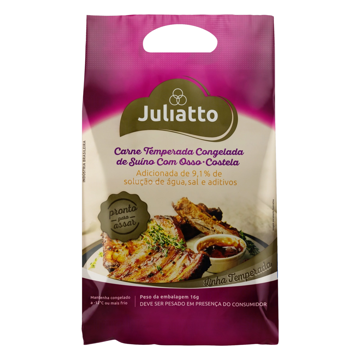 Costela Suína Congelada Temperada Juliatto