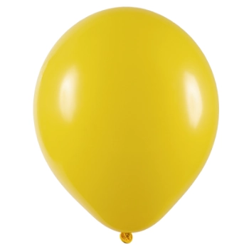 Balao Liso 12 Redondo Amarelo C/50 Art Latex