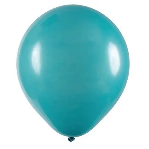 Balao Liso 12 Redondo Azul Turquesa C/50 Art Latex