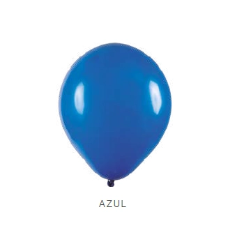 Balao 5 Redondo C/50 Azul