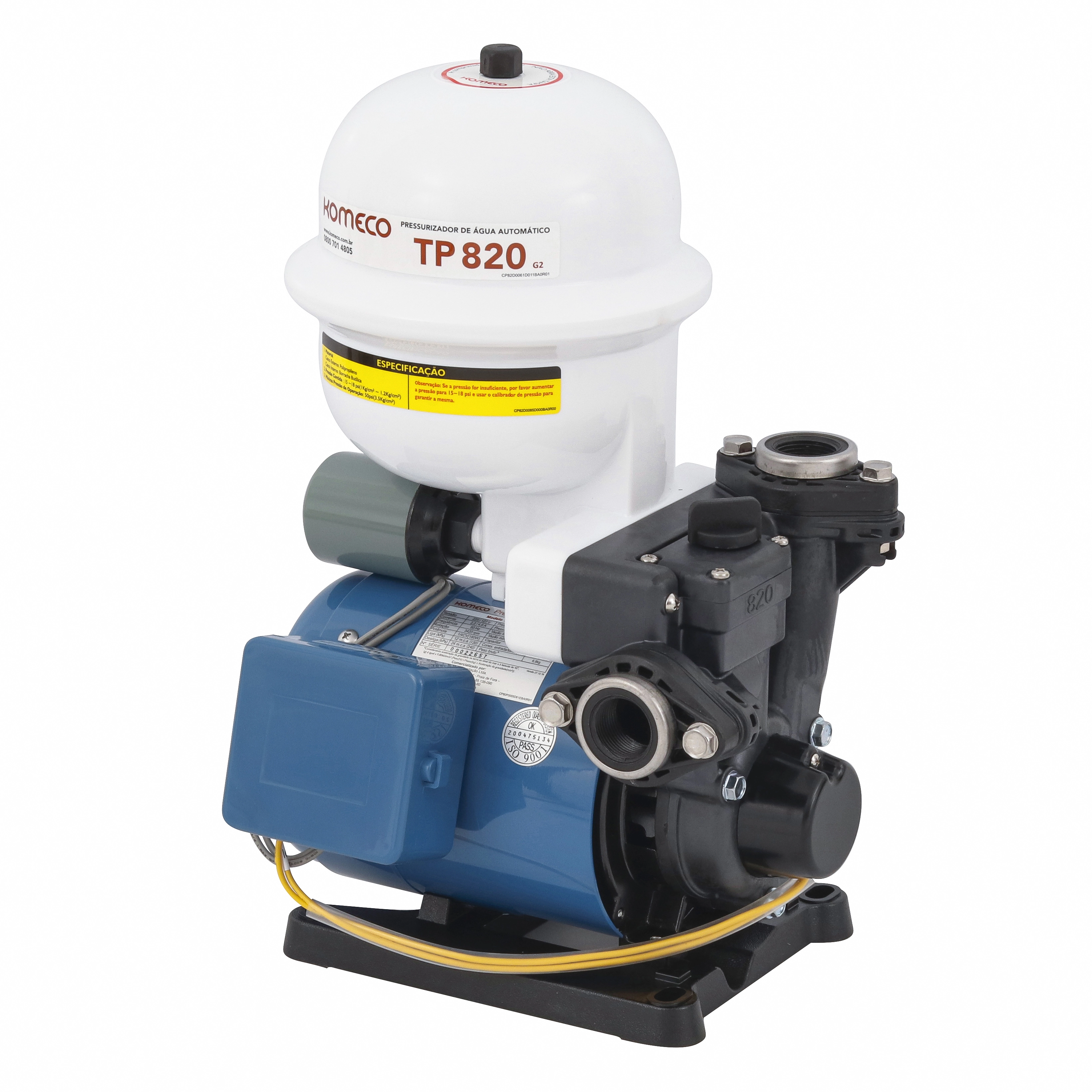 Pressurizador para Sistema Hidráulico Bivolt TP 820 G2 Komeco