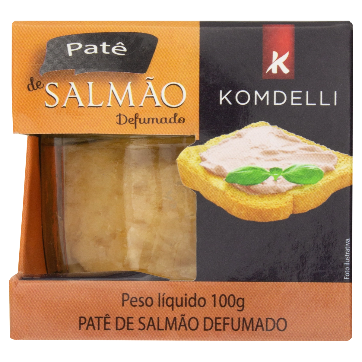 Patê De Salmão Defumado Komdelli Caixa 100g