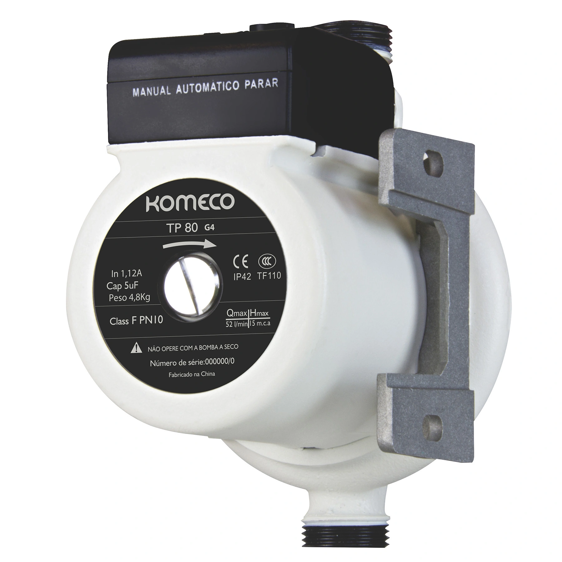 Pressurizador para Aquecedor de Água a Gás Ferro 220V TP80 G4 Komeco