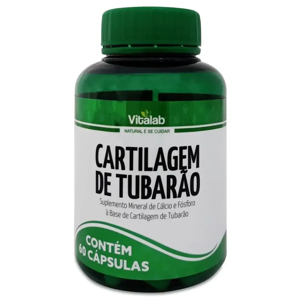 Cartilagem De Tubarão 500mg 60 Cápsulas