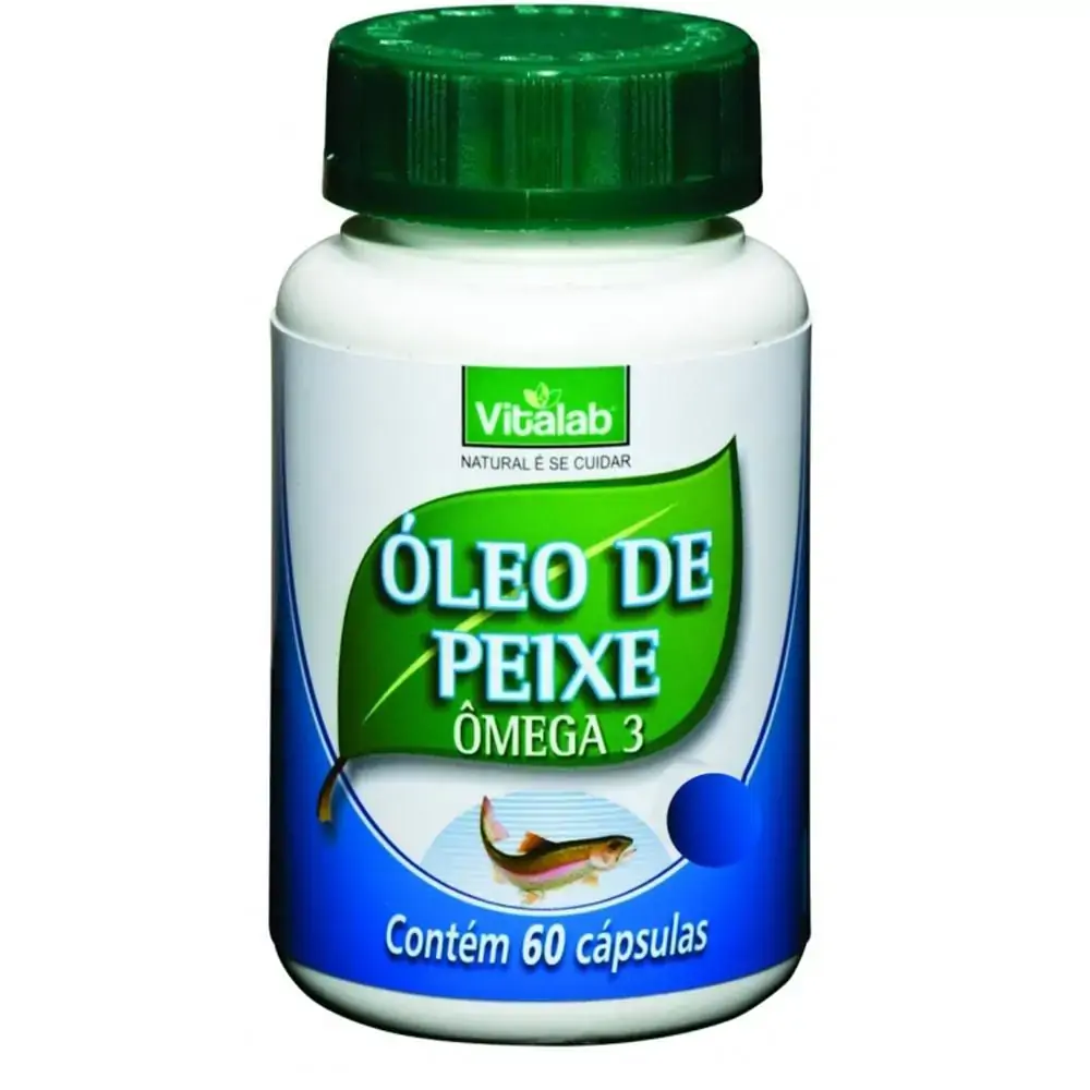 Oleo De Peixe Omega 3 1g 60cps Vitalab Vitalab