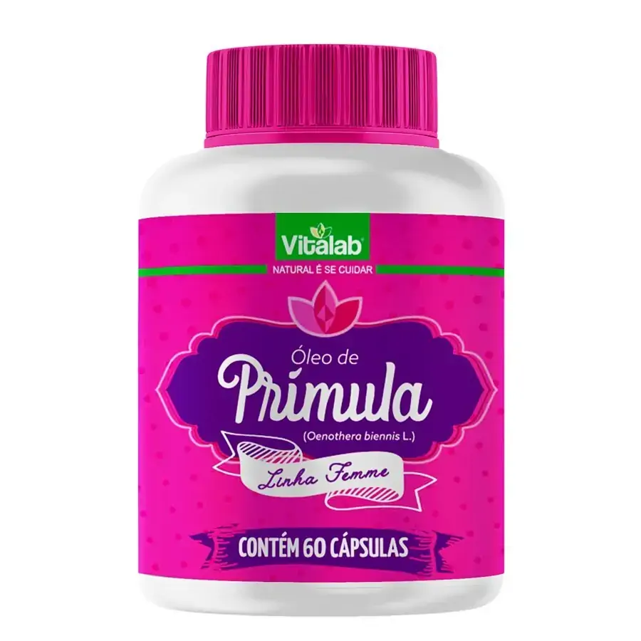 Oleo De Primula 500mg 60caps Laboratorio Vitalab