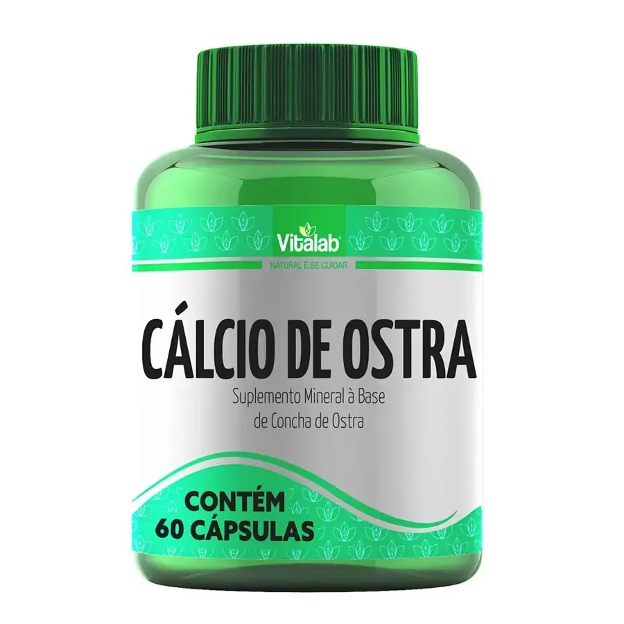 Calcio Ostra 500mg 60caps Vitalab Vitahervas