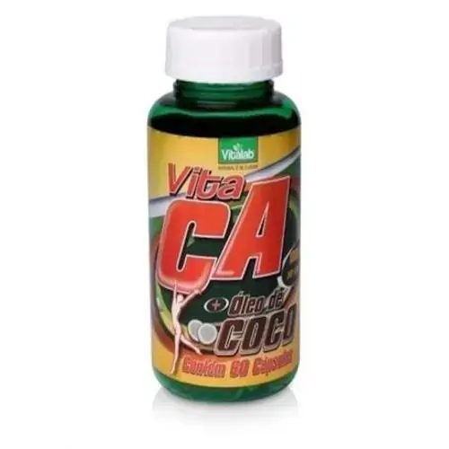 Vita Ca óleo De Cártamo óleo De Coco Vitalab 1000mg 60caps
