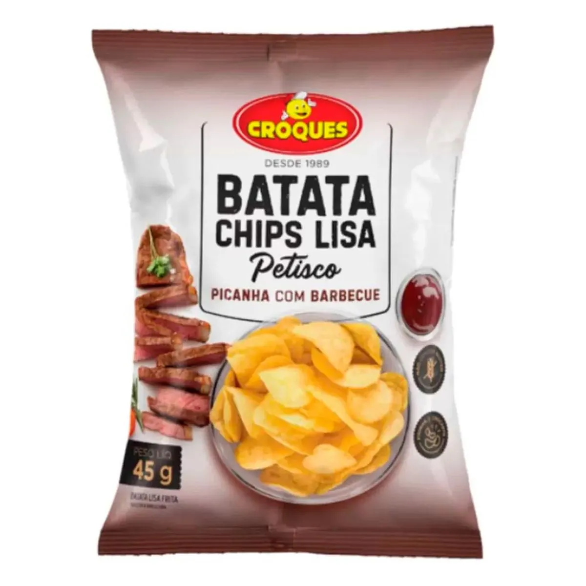Batata Chips Lisa Picanha Com Barbecue 45g
