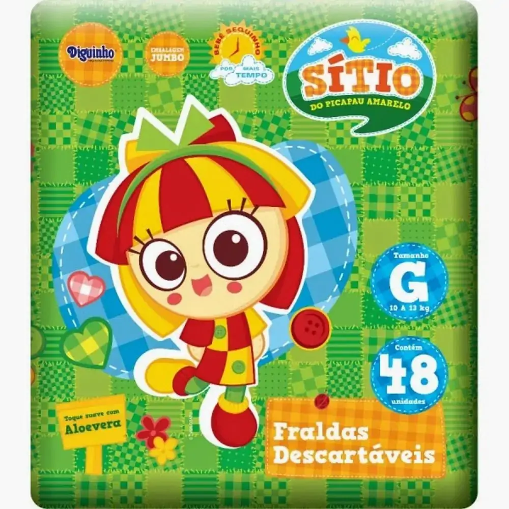 Fralda Sitio Do Pica Pau Jumbo G C/48