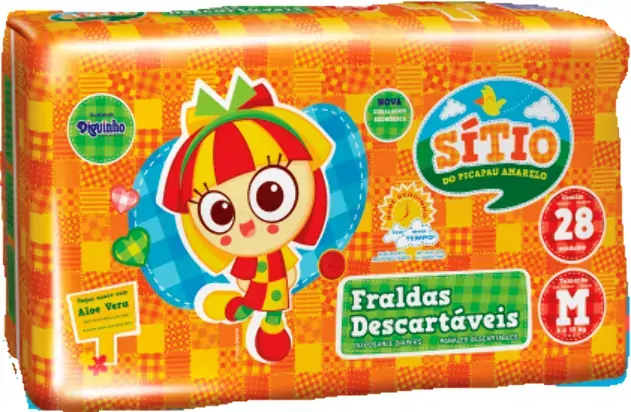 Fralda Sitio Do Pica Pau Econ M C/28
