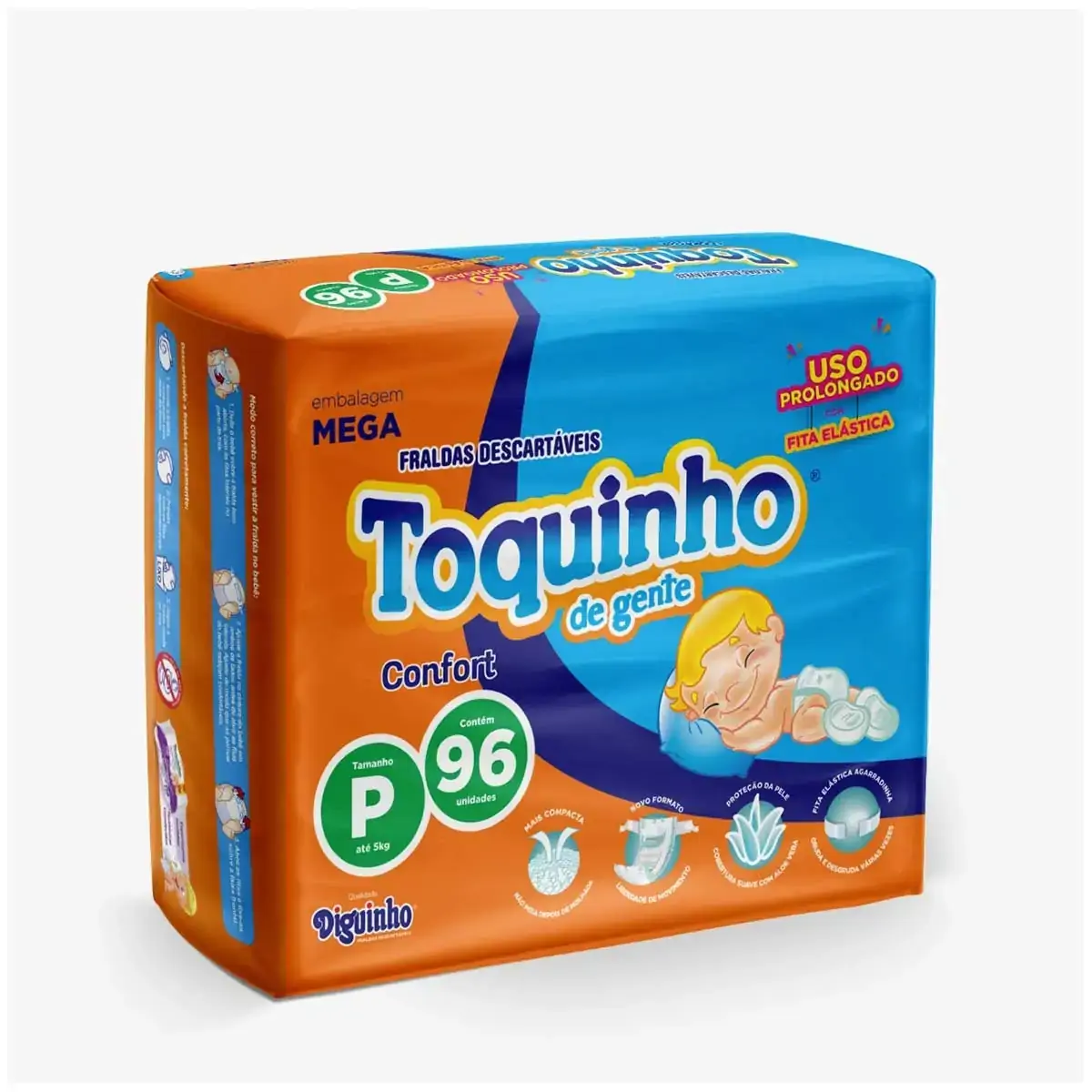 Fralda Toquinho Super Premium P C/96
