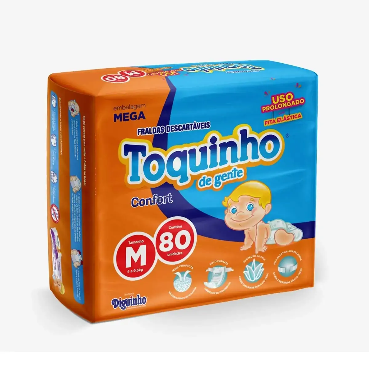 Fralda Toquinho Super Premium M C/80