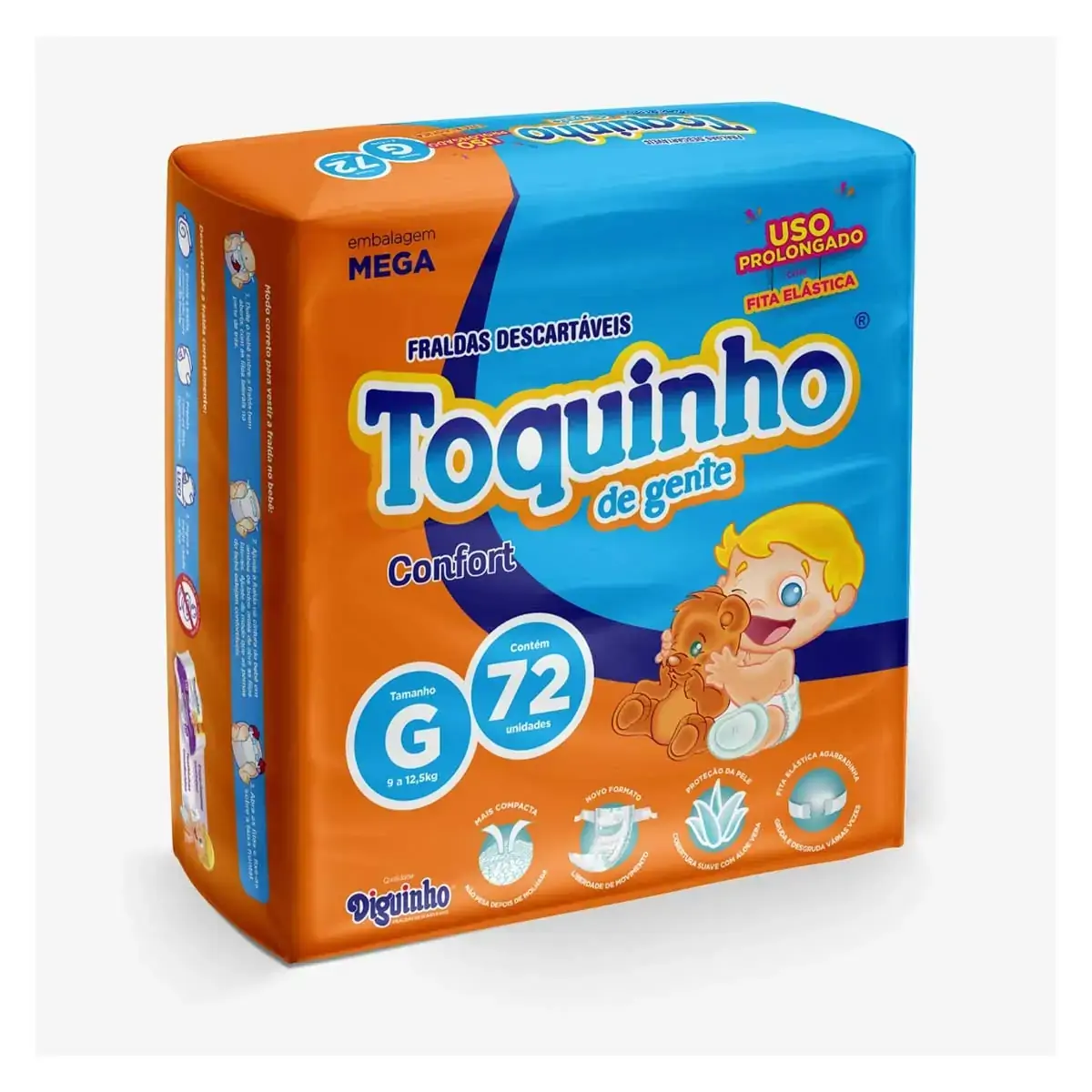 Fralda Toquinho Super Premium G C/72