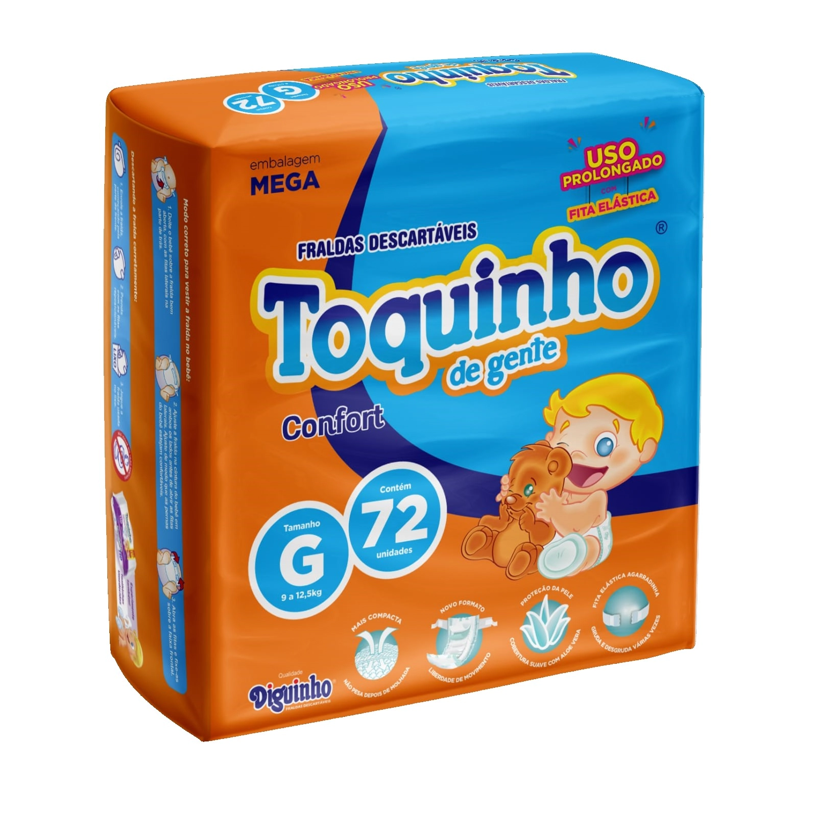 Fralda Toquinho De Gente Premium Tamanho G
