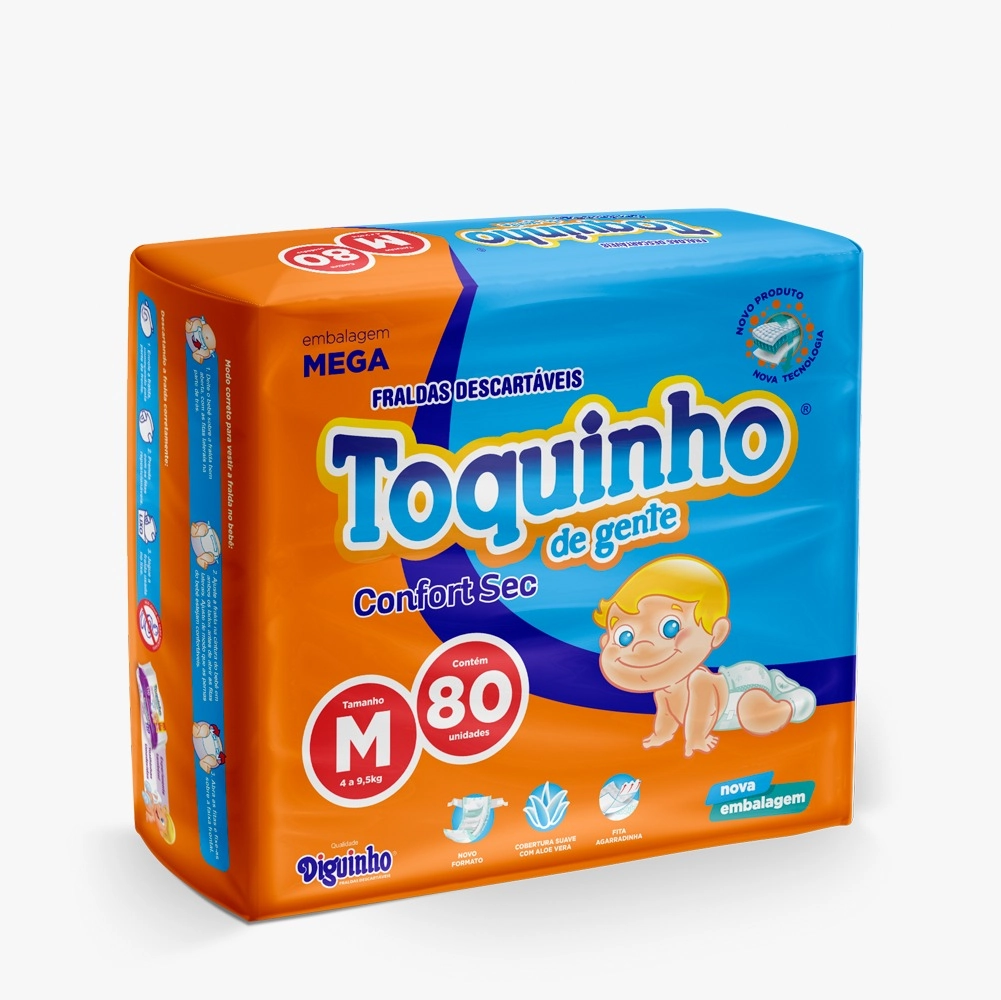 Fralda Toquinho De Gente Premium Tamanho M